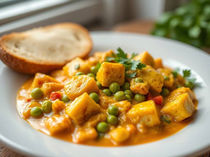 Paneer and Peas Curry