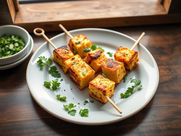 Paneer Tikka Skewers