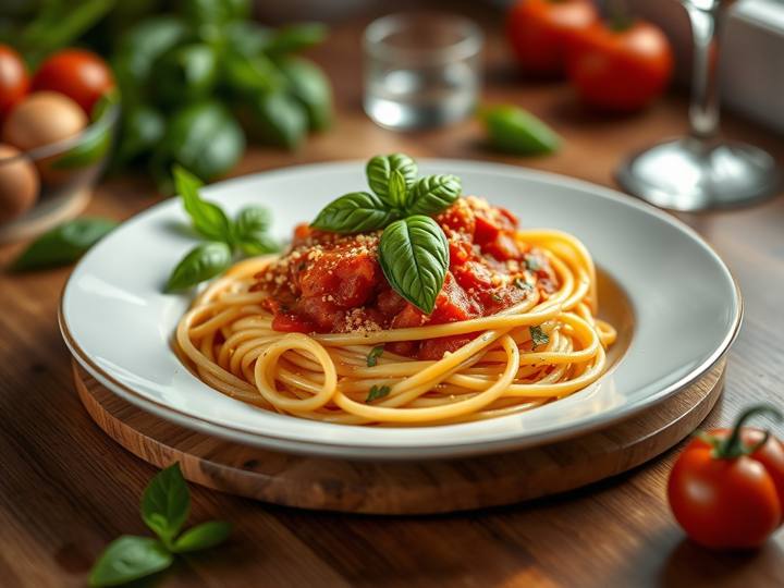My Pasta Pomodoro with Fresh Basil