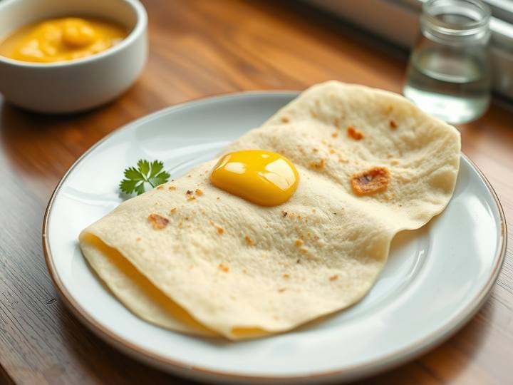 Plain Dosa with Ghee