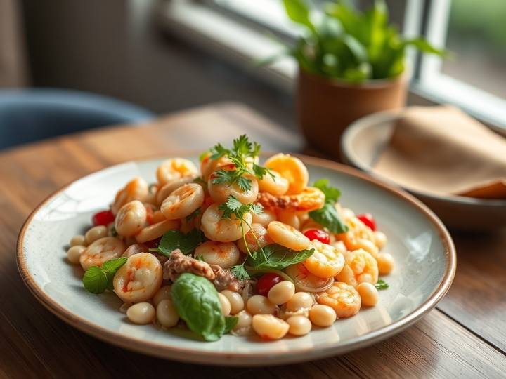 Prawn and White Bean Salad