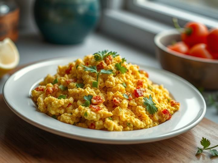 Scrambled Eggs Bhurji Style
