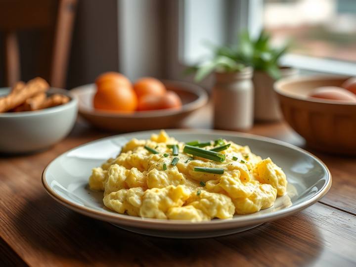 My Scrambled Eggs with Chives