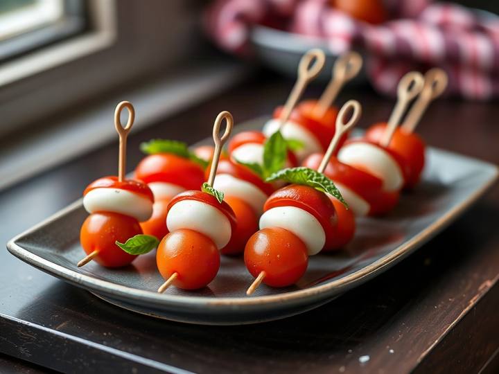 Mini Caprese Skewers