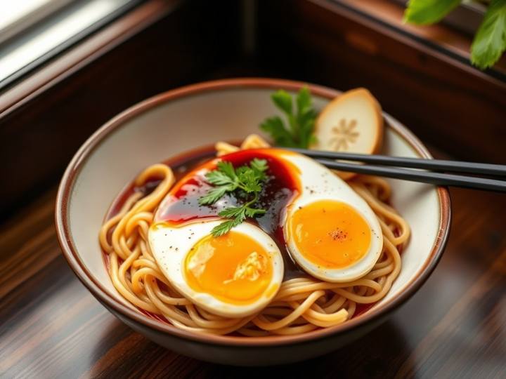 Soy Sauce Noodles with Egg