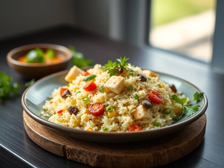 Sprout Paneer Pulao