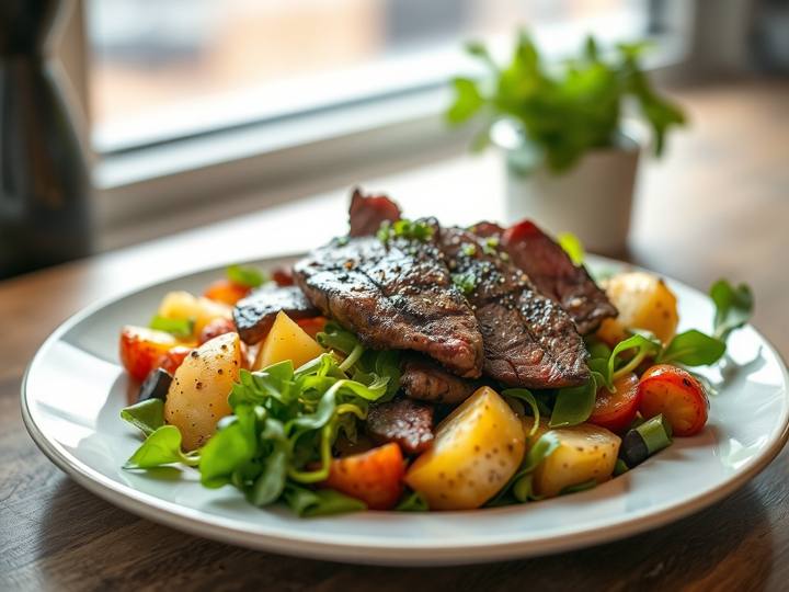 Steak Salad with Potatoes