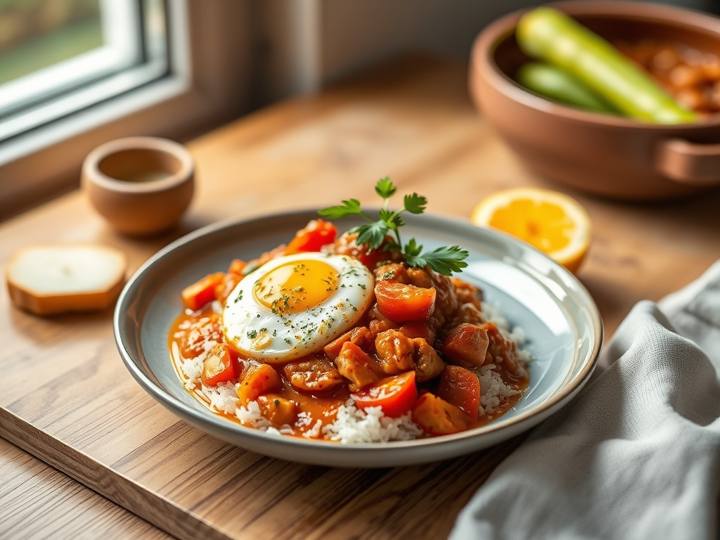 One-Pot Tomato Egg Curry