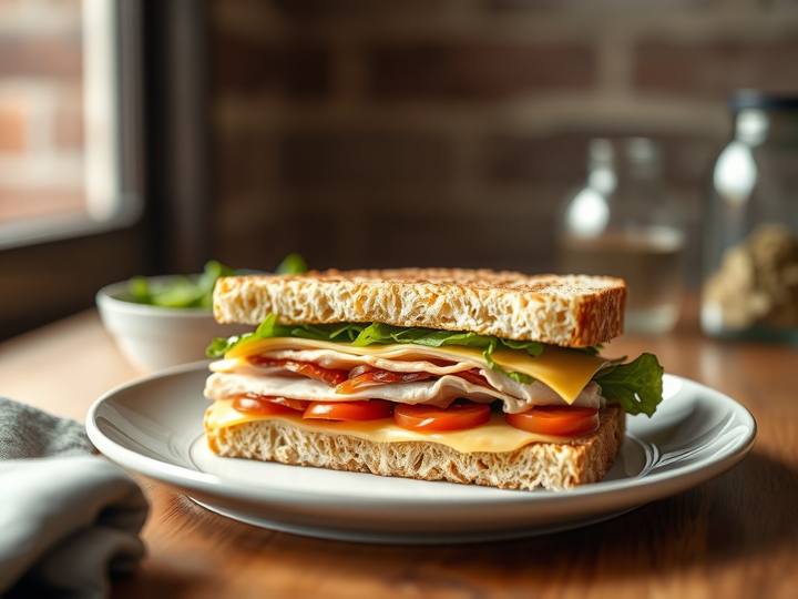 Turkey and Cheese Sandwich