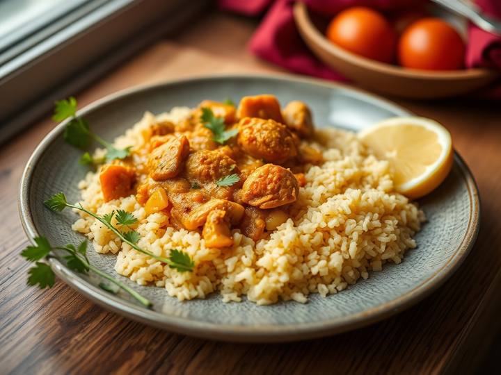 My Vegetable Korma with Foxtail Millet