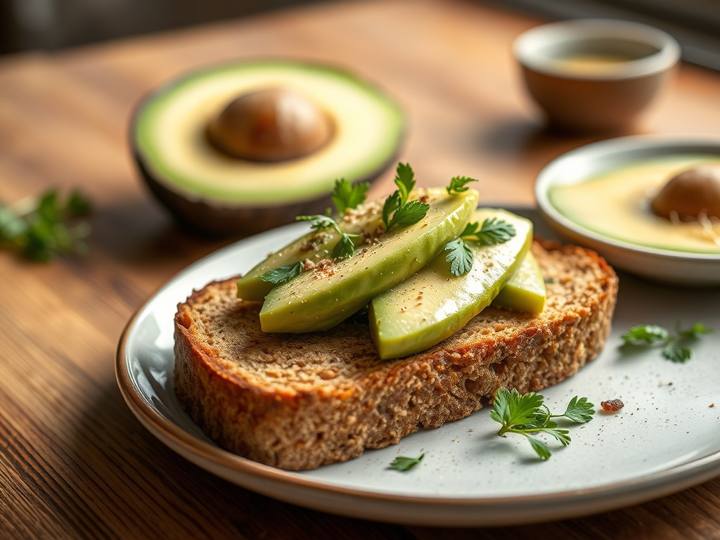 Whole Wheat Toast With Avocado