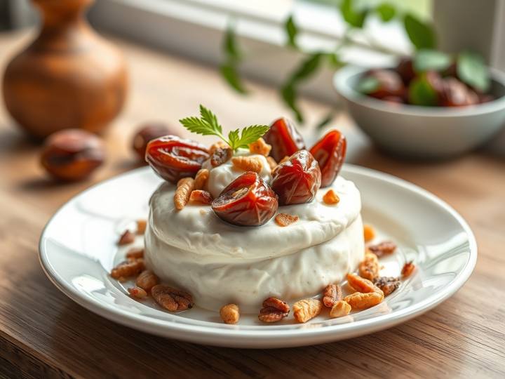 Yogurt with Dates and Nuts